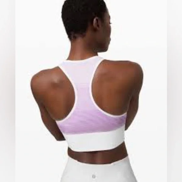 Lululemon Ebb to Train Sports Bra - size 8 - White/color changing in UV - Picture 4 of 7
